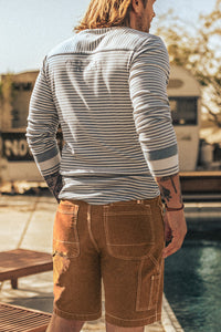 SALVAGE STOCK Lord Canvas Shorts Brown