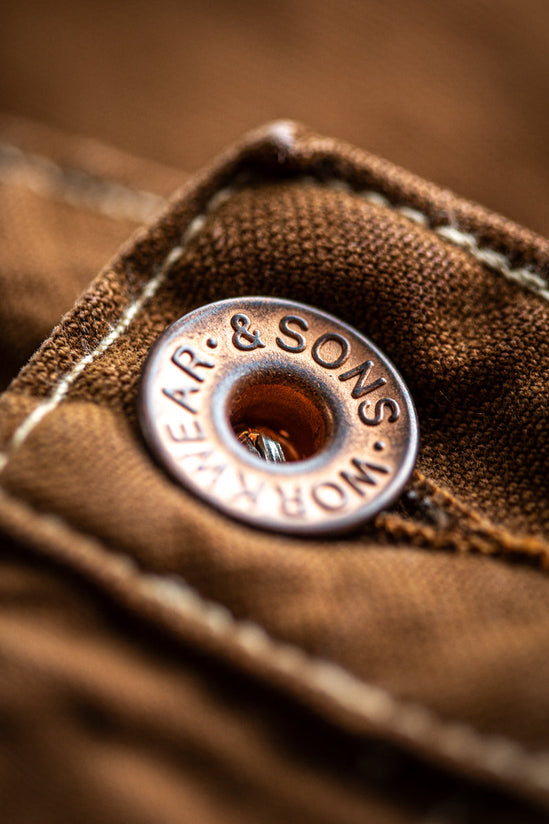 SALVAGE STOCK Lord Canvas Shorts Brown