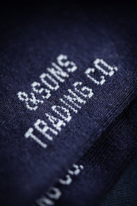 &SONS Baseline Socks Navy