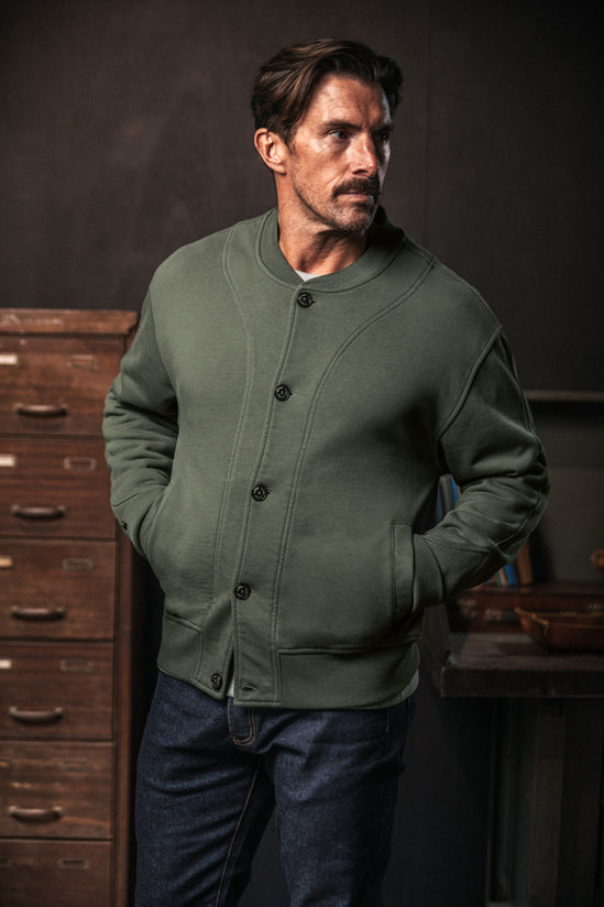 Malone Bomber Sweat Green