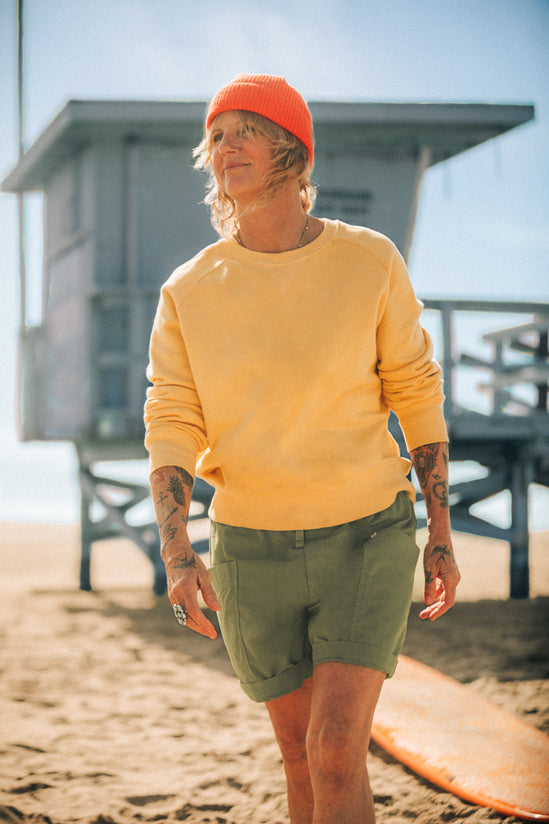 Damsons Classic Crew Sweatshirt Yellow