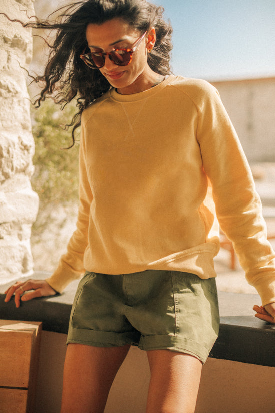 Damsons Classic Crew Sweatshirt Yellow