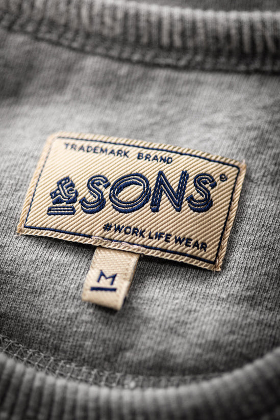 SALVAGE STOCK Sweatshirt Grey Marl