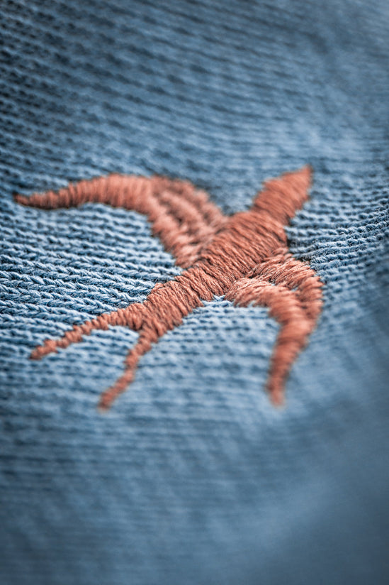 Damsons Cut Crew Sweatshirt Blue Ombrë