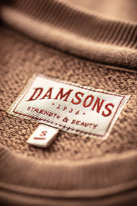Damsons Earth Relaxed Crew Sweatshirt Brown
