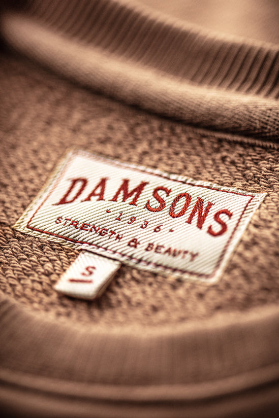 Damsons Earth Relaxed Crew Sweatshirt Brown
