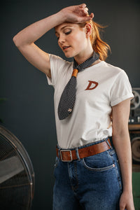 Damsons D Crew T-Shirt White