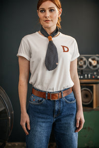 Damsons D Crew T-Shirt White