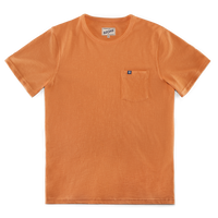 Slub Pocket T-shirt Fade Orange