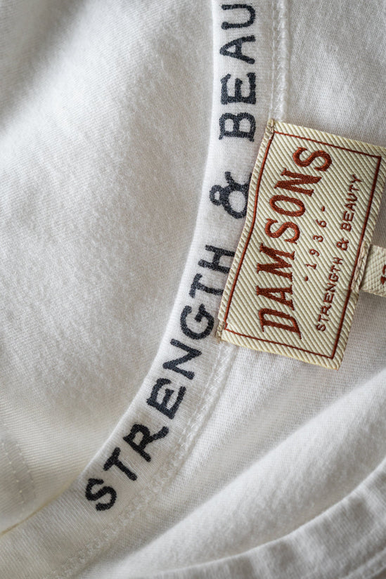 Damsons D Crew T-Shirt White