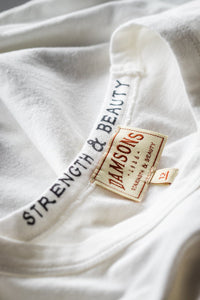 Damsons Red Logo T-Shirt White