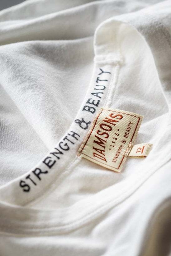 Damsons Red Logo T-Shirt White