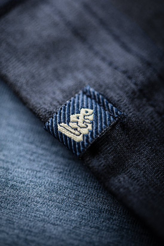 &SONS Basic Training Long Sleeve Tee Navy Marl