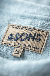 Marina Towelling Tee Sky Blue