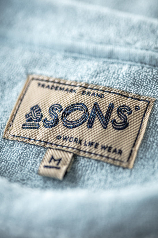 Marina Towelling Tee Sky Blue