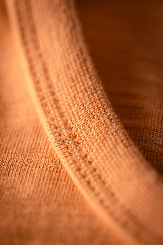 Slub Pocket T-shirt Fade Orange
