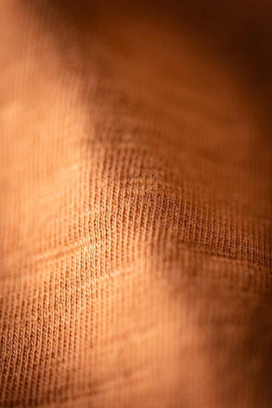 Slub Pocket T-shirt Fade Orange