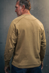 Shaw Long Sleeve Pocket Top Khaki