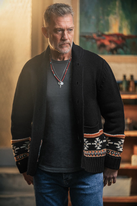 Switchman Long Sleeve Top Black Fade