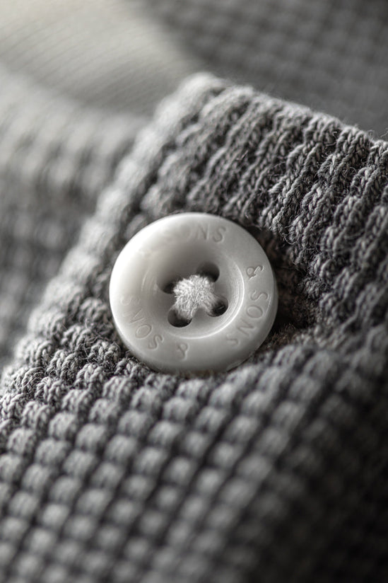 Jasper Waffle Henley Grey
