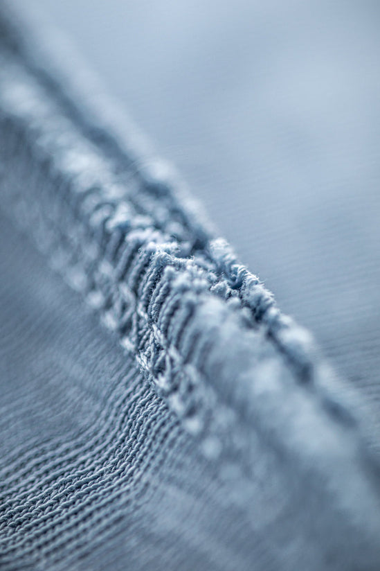 Nimbus Raw Collar Henley Blue