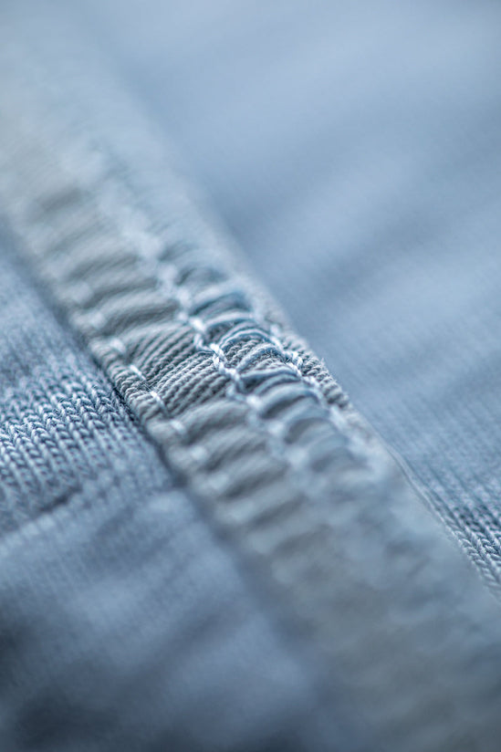 Nimbus Raw Collar Henley Blue
