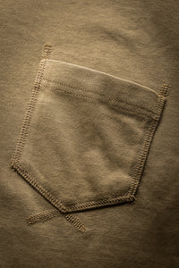 Shaw Long Sleeve Pocket Top Khaki