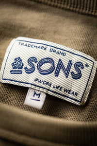Shaw Long Sleeve Pocket Top Khaki