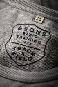 SALVAGE STOCK &SONS Sprint T-Shirt Grey Marl
