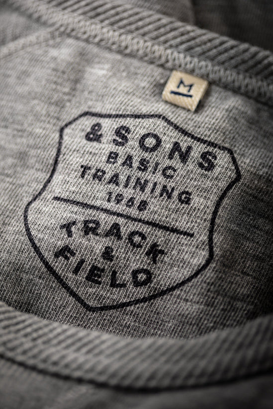 SALVAGE STOCK &SONS Sprint T-Shirt Grey Marl