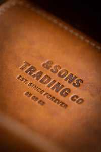 &SONS Leather Tray Tan