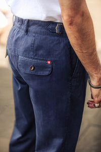 &SONS Hemingway Trousers Midnight Blue