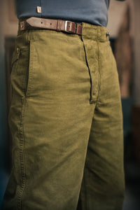 SALVAGE STOCK Station Trousers Olive Green