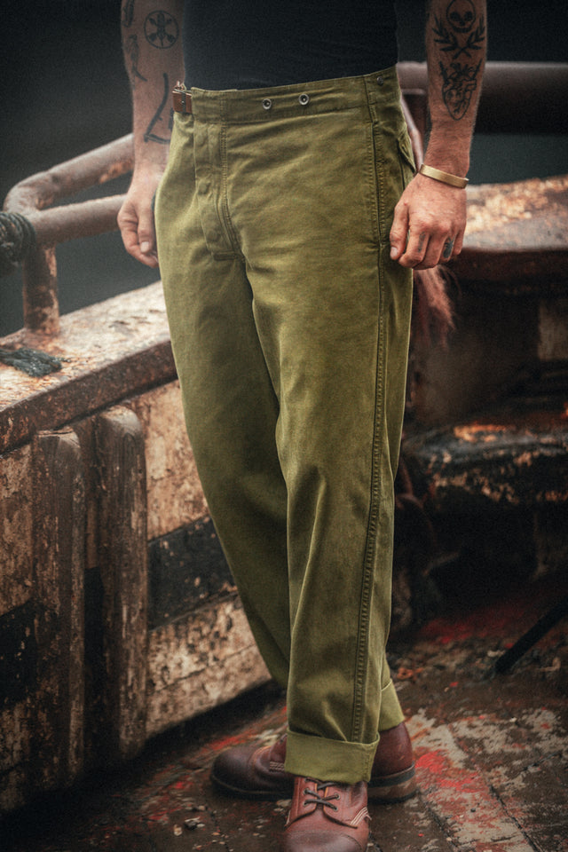 Station Trousers Olive Green