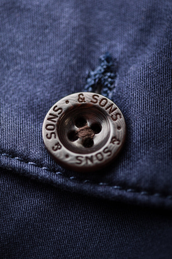 &SONS Hemingway Trousers Midnight Blue