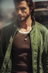 Loma Rib Vest Dark Brown