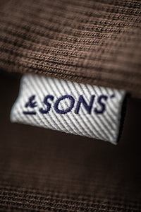 Loma Rib Vest Dark Brown