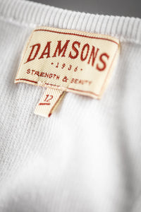 Damsons Tank Racer Vest White
