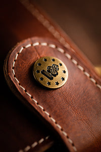 &SONS The Hustler Wallet Brown Leather