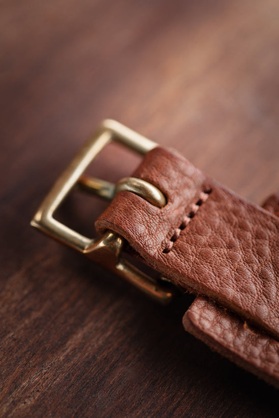 Damsons Leather Wrist Cuff Tan