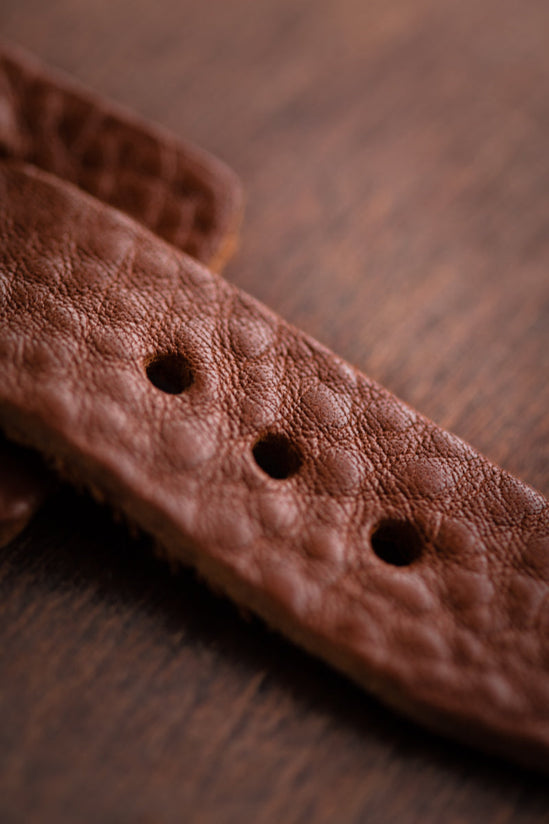 Damsons Leather Wrist Cuff Tan