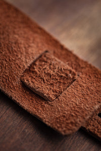 Damsons Leather Wrist Cuff Tan