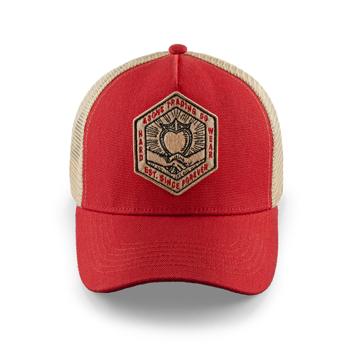 &SONS Union Trucker Cap Vintage Red1