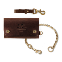 Accessories Bundle: Metal Chain / Key Fob / Leather Wallet