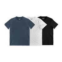 Essentials T-Shirt 3 Pack – x1 White / x1 Black / x1 Navy