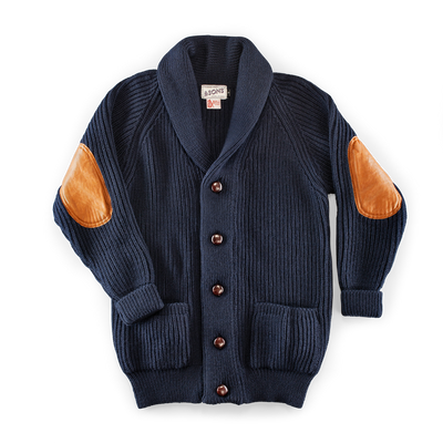 Pioneer British Wool Cardigan Navy – &SONS