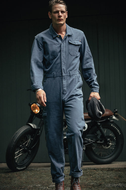 &SONS Churchill Coveralls Dark Denim - Main Image
