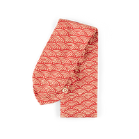 Damsons Landgirl Waves Headscarf Red