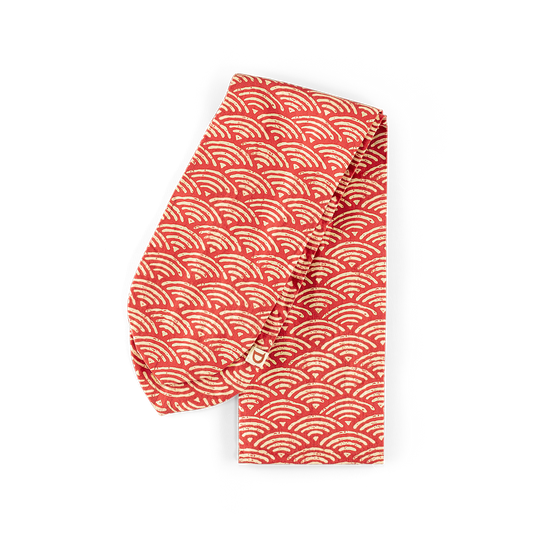 Damsons Landgirl Waves Headscarf Red