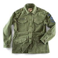 Damsons Combat Jacket Army Green